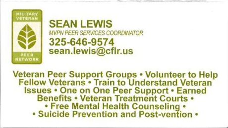 Sean Lewis Peer Services Coordinator